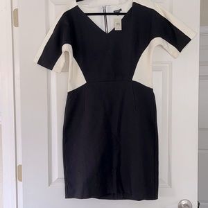 Ann Taylor black and white dress size 8